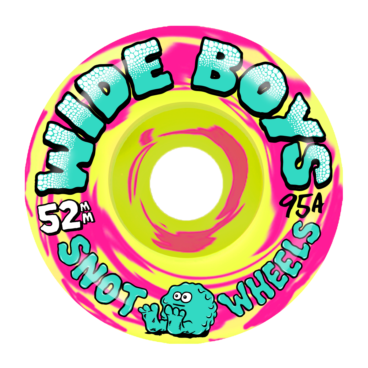 Snot Wide Boys 52mm 95A Swirl Yellow / Pink