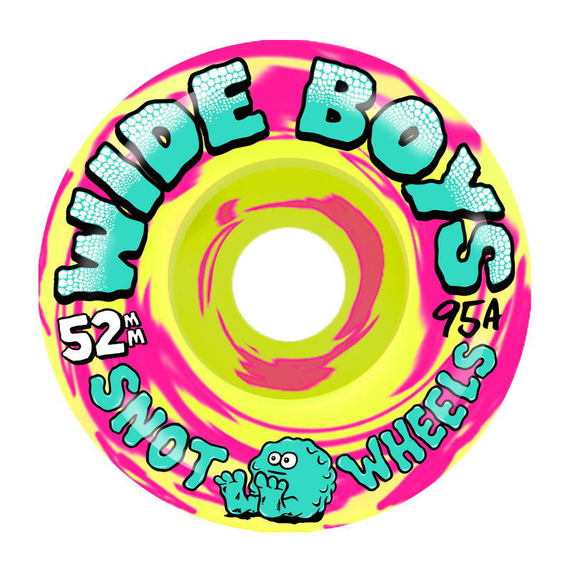 Snot Wide Boys 52mm 95A Swirl Yellow / Pink
