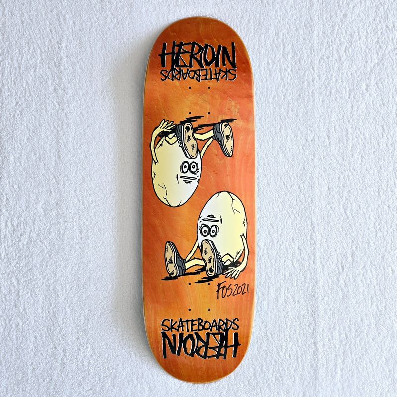 Heroin "Sonny the Egg" Symmetrical Egg 9.75"- Signed by FOS