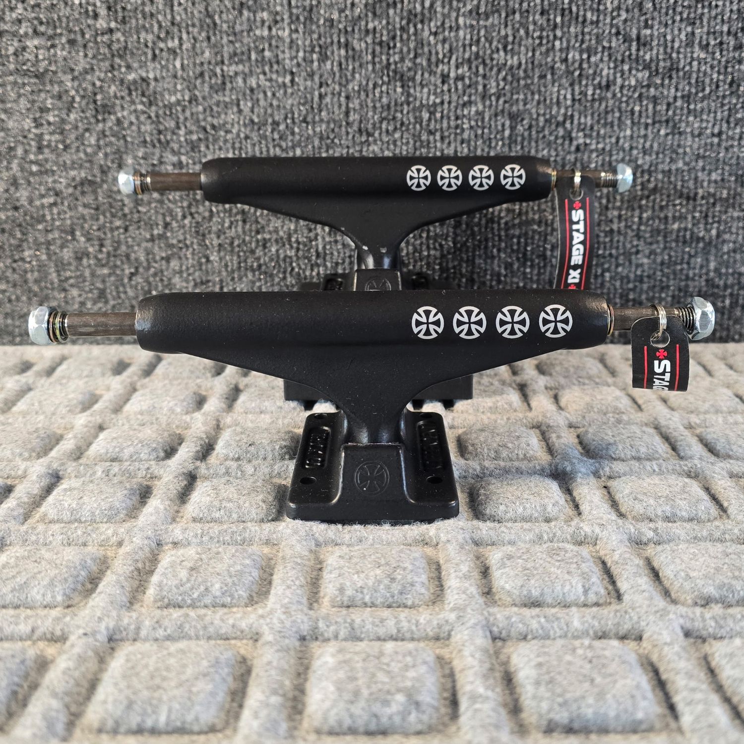 Independent Stage 11 Flat Black 4 Cross Stand Trucks 149
