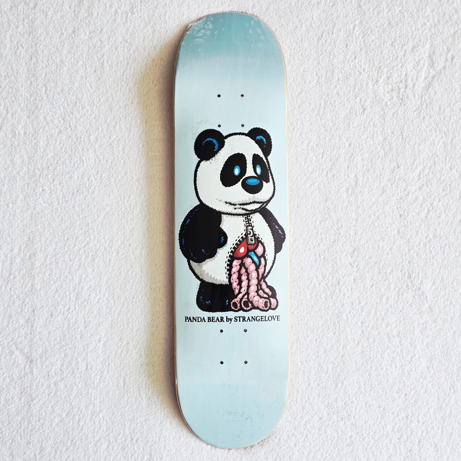 Strangelove Skateboards Flocked Panda Deck 8"