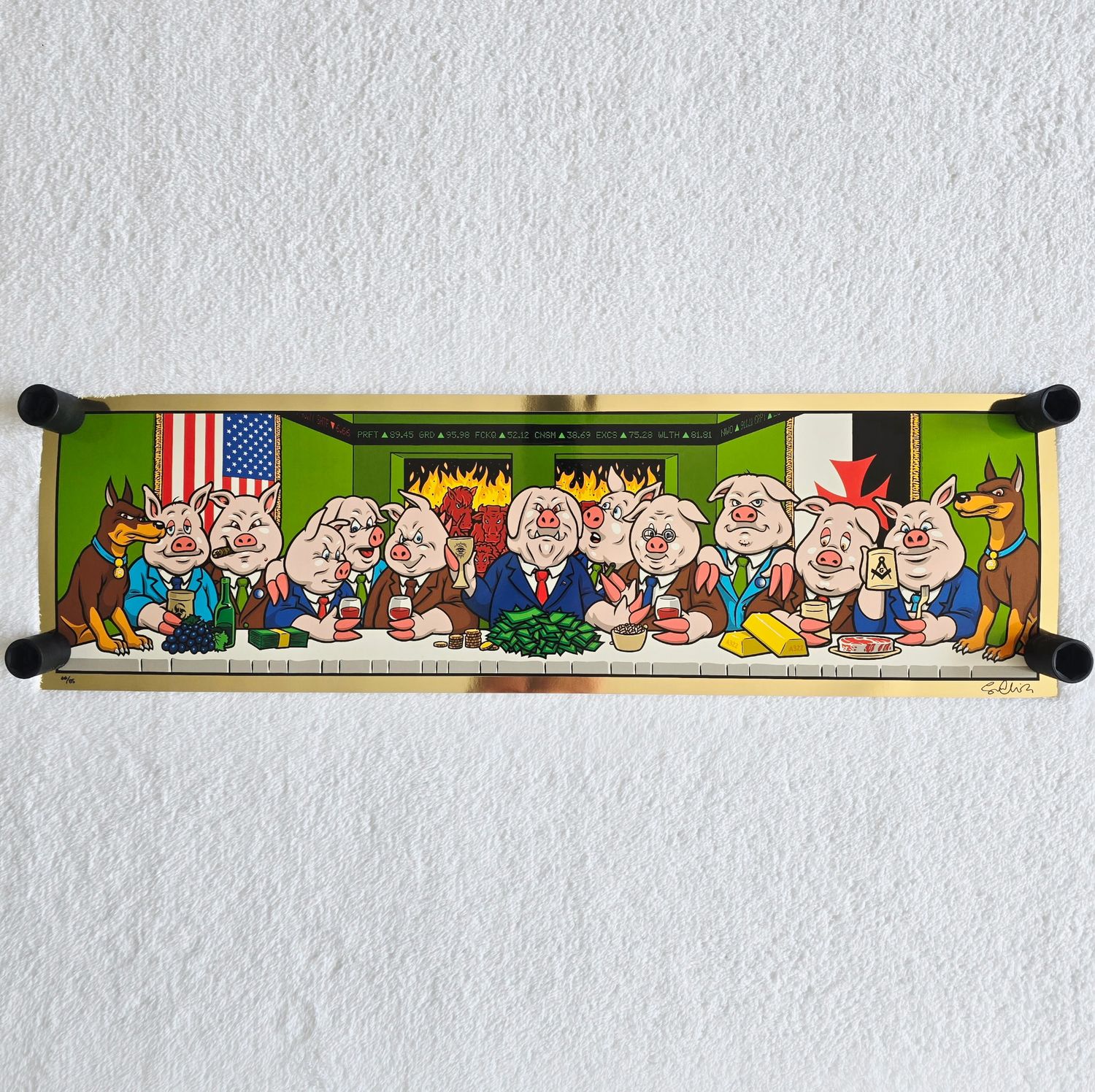Strangelove Skateboards Animal Farm Print 66/85 Signed by Sean Cliver