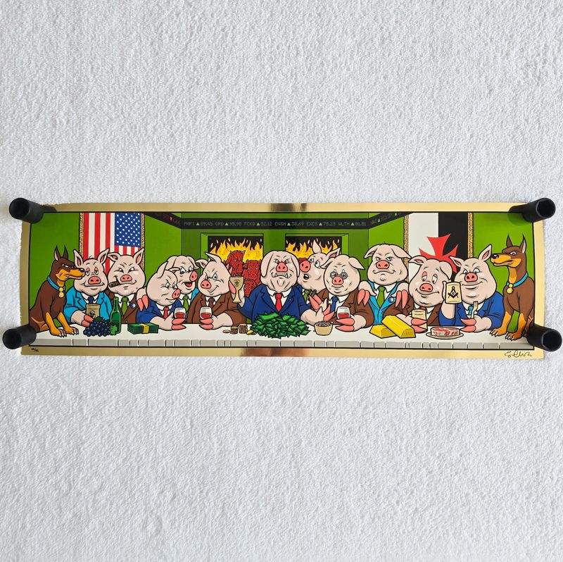 Strangelove Skateboards Animal Farm Print 66/85 Signed by Sean Cliver