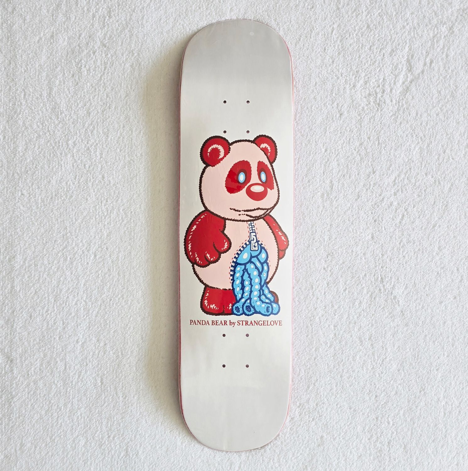 Strangelove Valentines Panda Deck  Red / White 8.25"