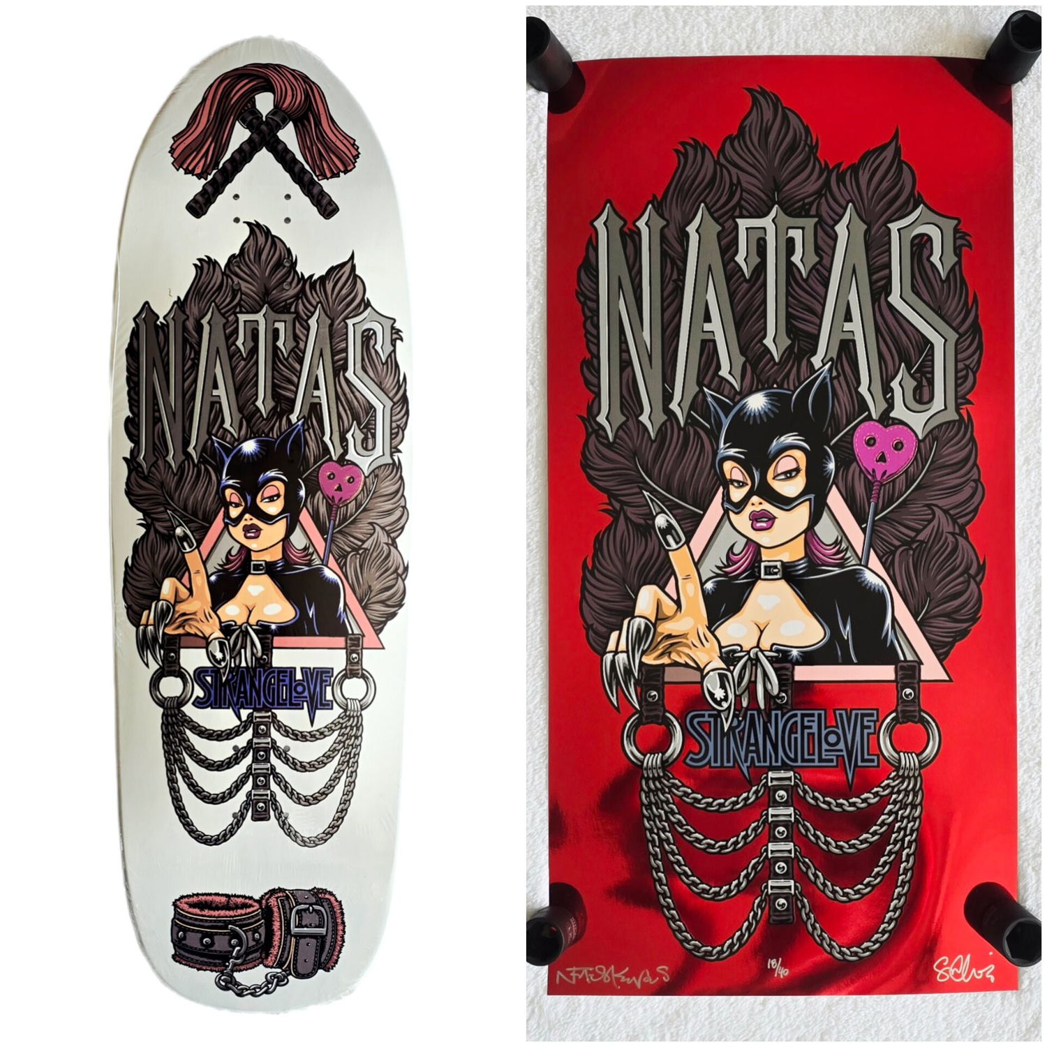 Strangelove Natas Deck and Print  - Signed by Sean Cliver and Natas Kaupas