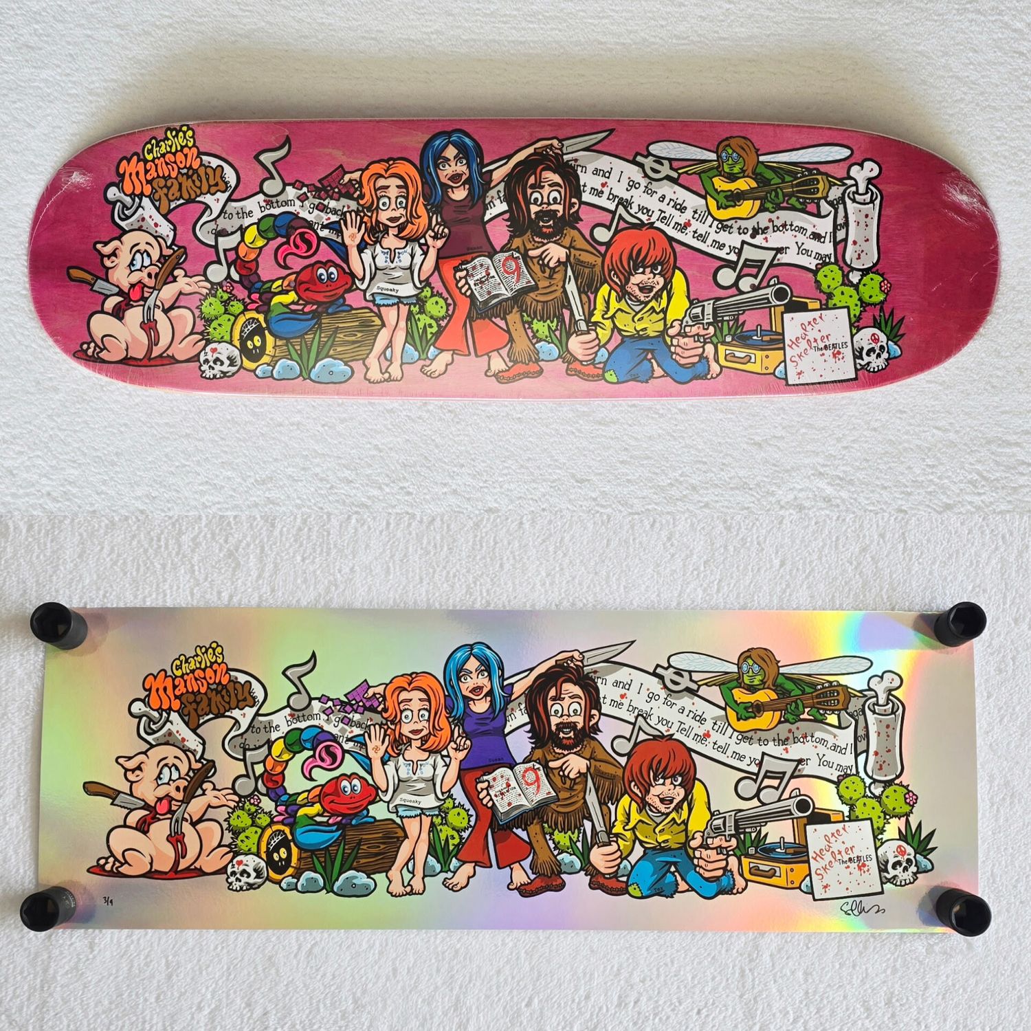 Strangelove Manson Family Deck and Print