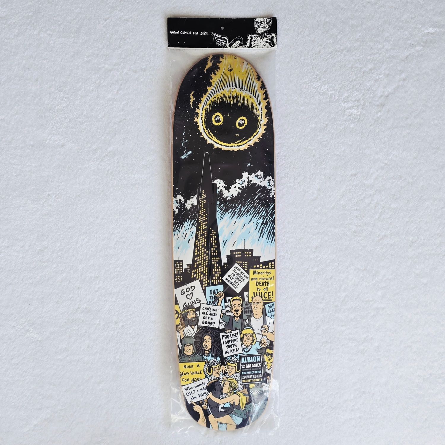 Sean Cliver for Juice Magazine "2012 Was an Inside Job" Skateboard Deck - RARE!
