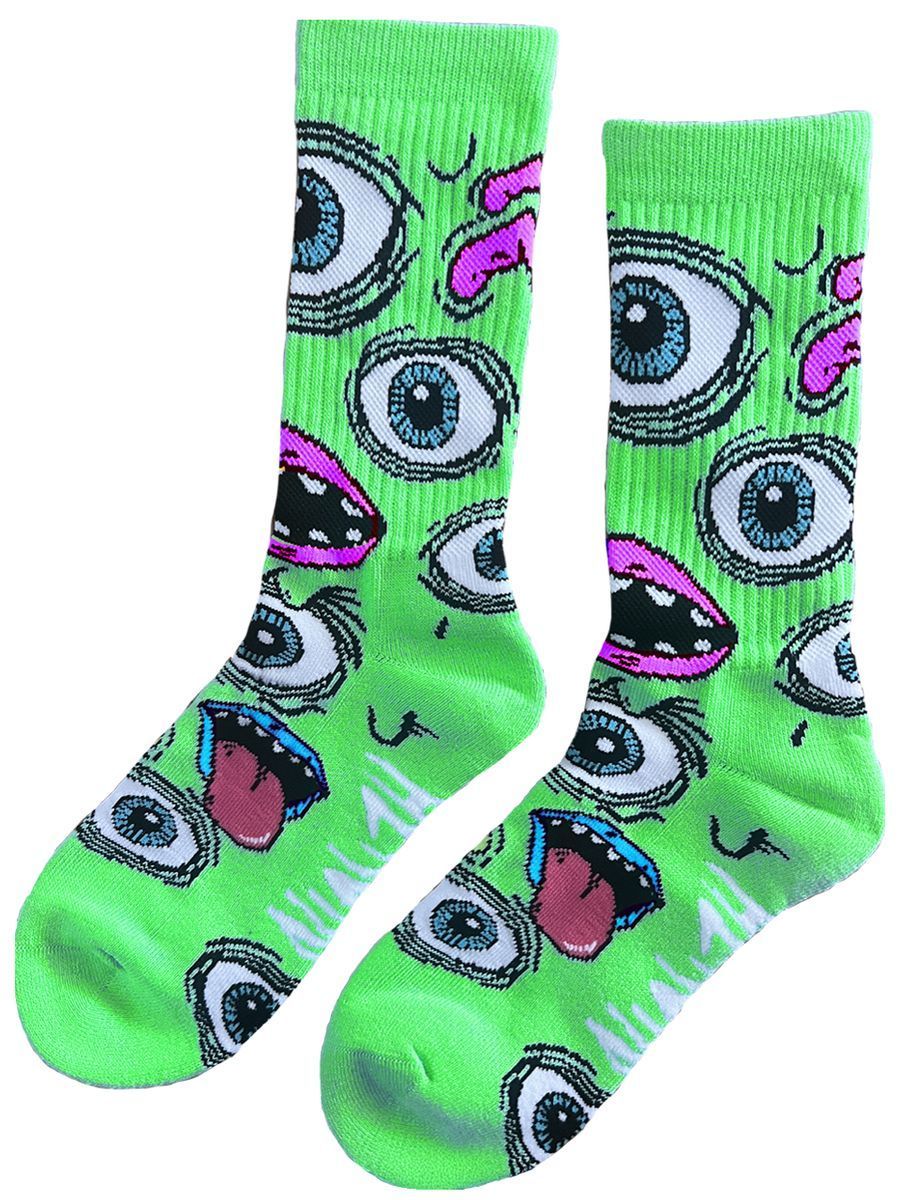 Heroin Mutant Green Socks