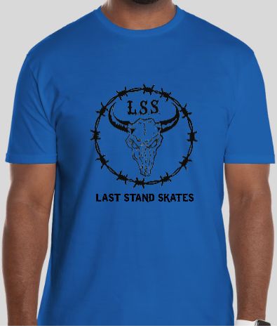 Last Stand Skates Shop Shirt - Blue Last Stand Skates Shop Shirt - Blue, Men's Size T-Shirt: S