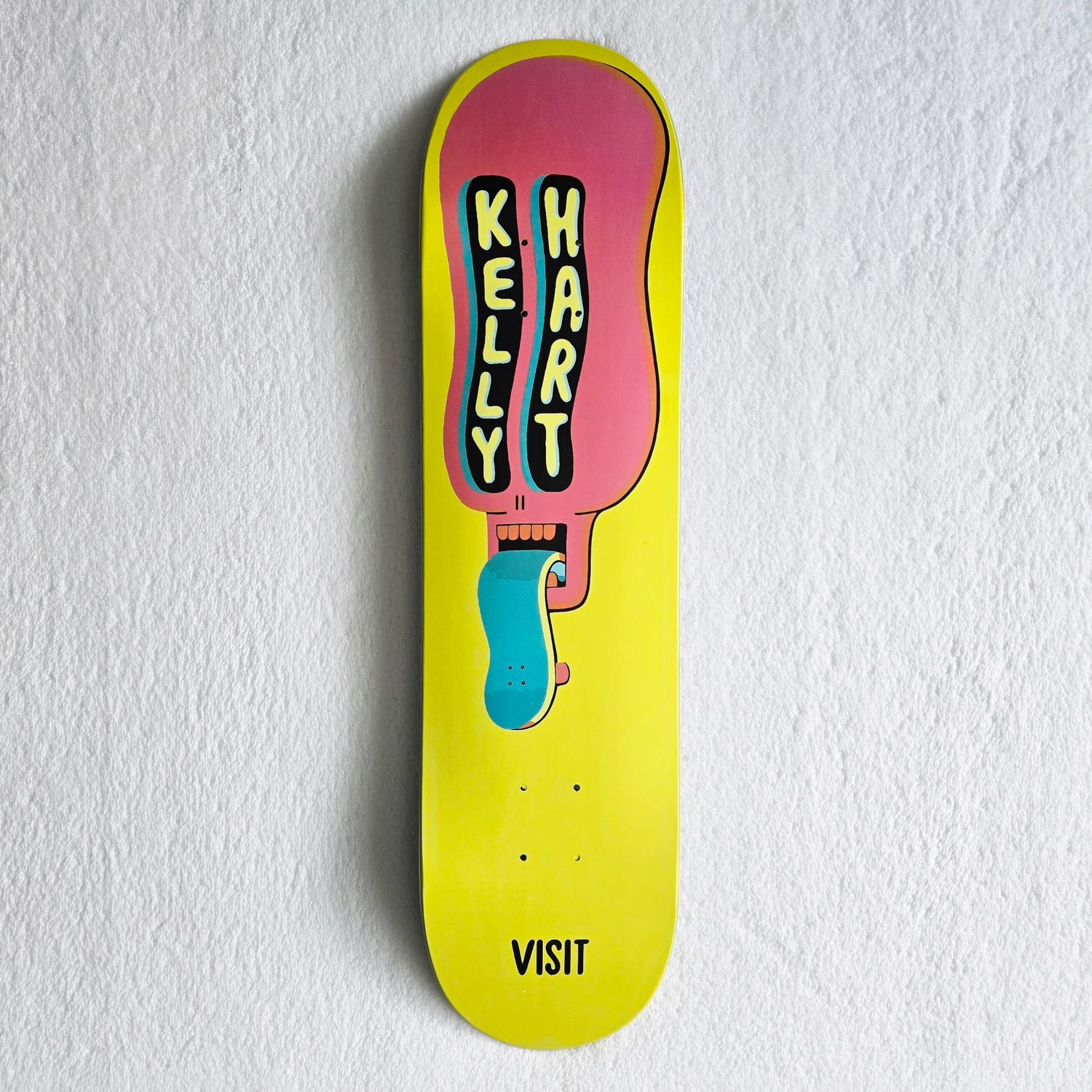 Visit Signed Kelly Hart Phillip Morgan Skateboard Deck 8