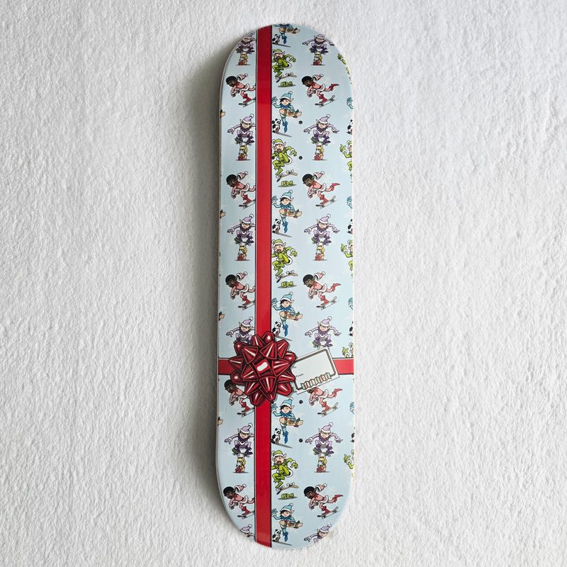 Strangelove Skateboards Elves Holiday Gift Wrap Deck 8 Strangelove Skateboards Elves Holiday Gift Wrap Deck 8"