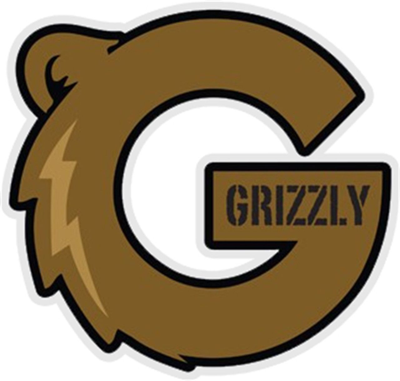 Grizzly Griptape Sticker 3.5