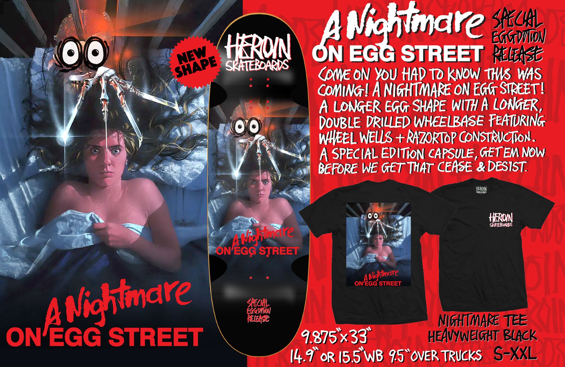 Heroin Nightmare on Egg Street Deck 9.875