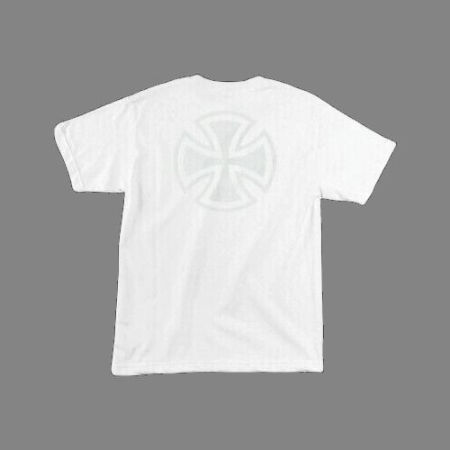 Independent Men's Bar Cross Fade Out White T-Shirt - M