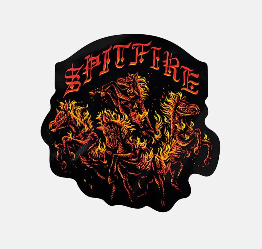 Spitfire Wheels Apocalypse Sticker 4.74-5