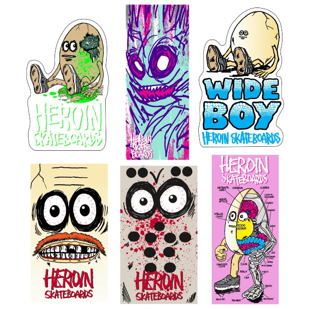 Heroin Savages Stickers