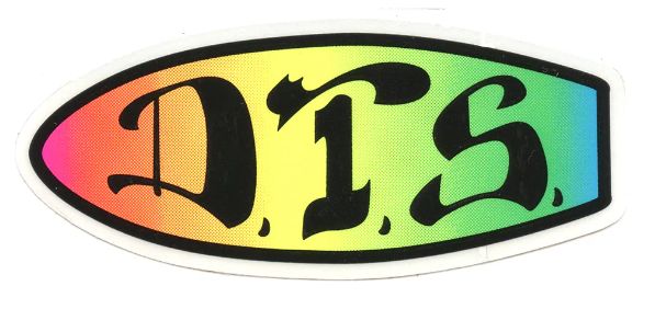 Dogtown DTS Neon Sticker