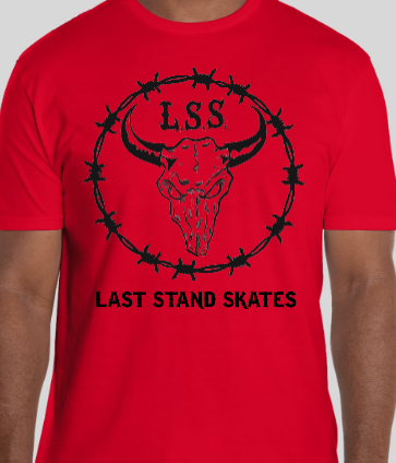 Last Stand Skates Shop Shirt - Red Last Stand Skates Shop Shirt - Red, Men's Size Red T-Shirt: S