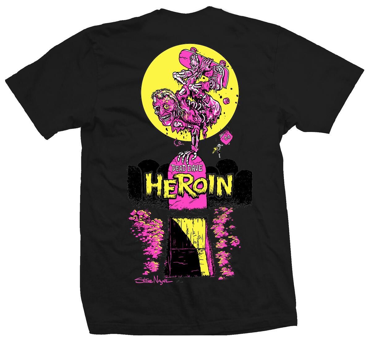 Heroin Zombie Black Tee