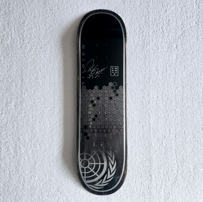 The Berrics Signed Steve Berra Birthday evOLVE Wet Deck 8.5"