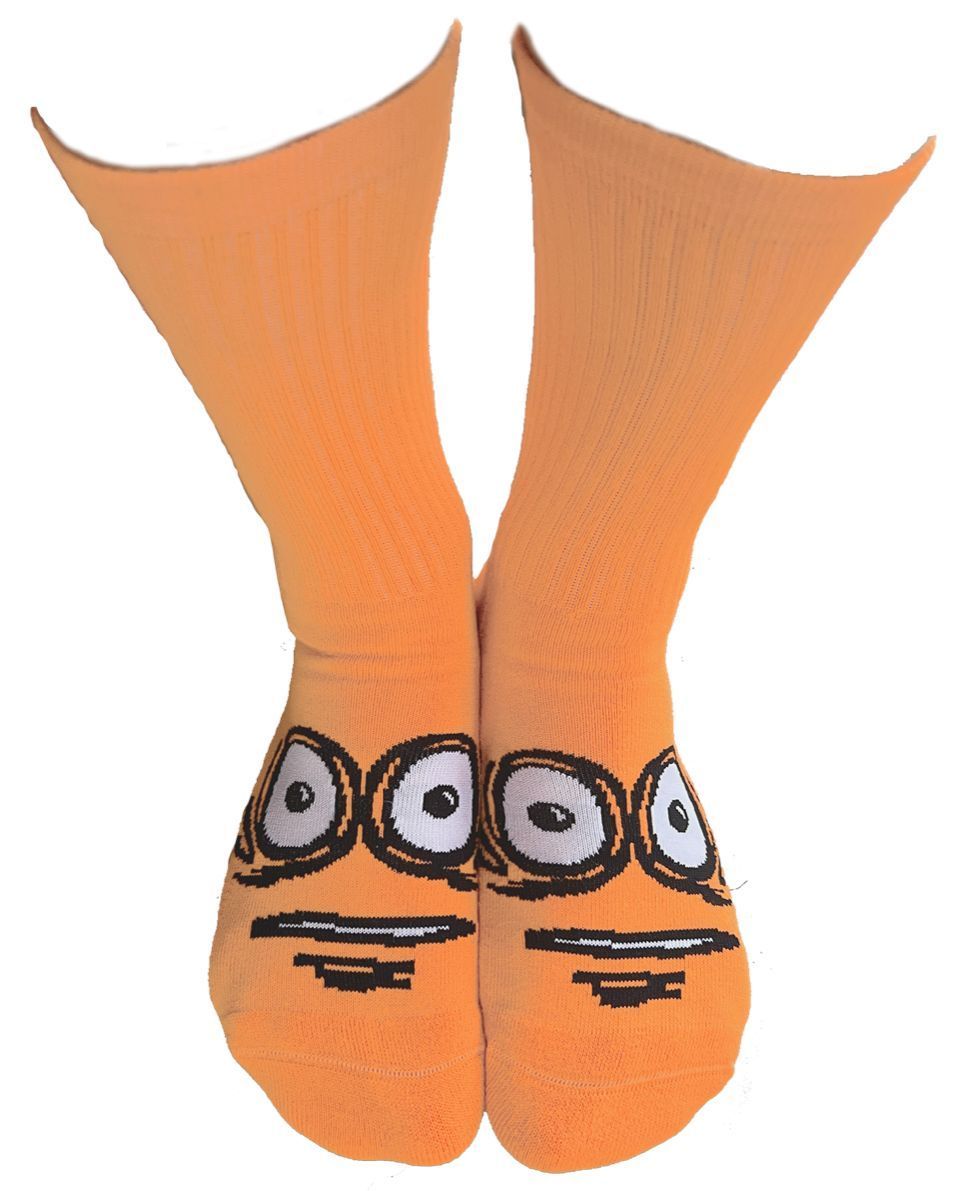 Heroin Big Egg Neon Orange Socks