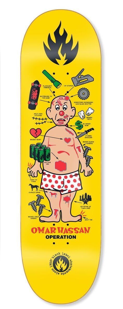 Black Label Omar Hassan "OPERATION" Deck 8.38"