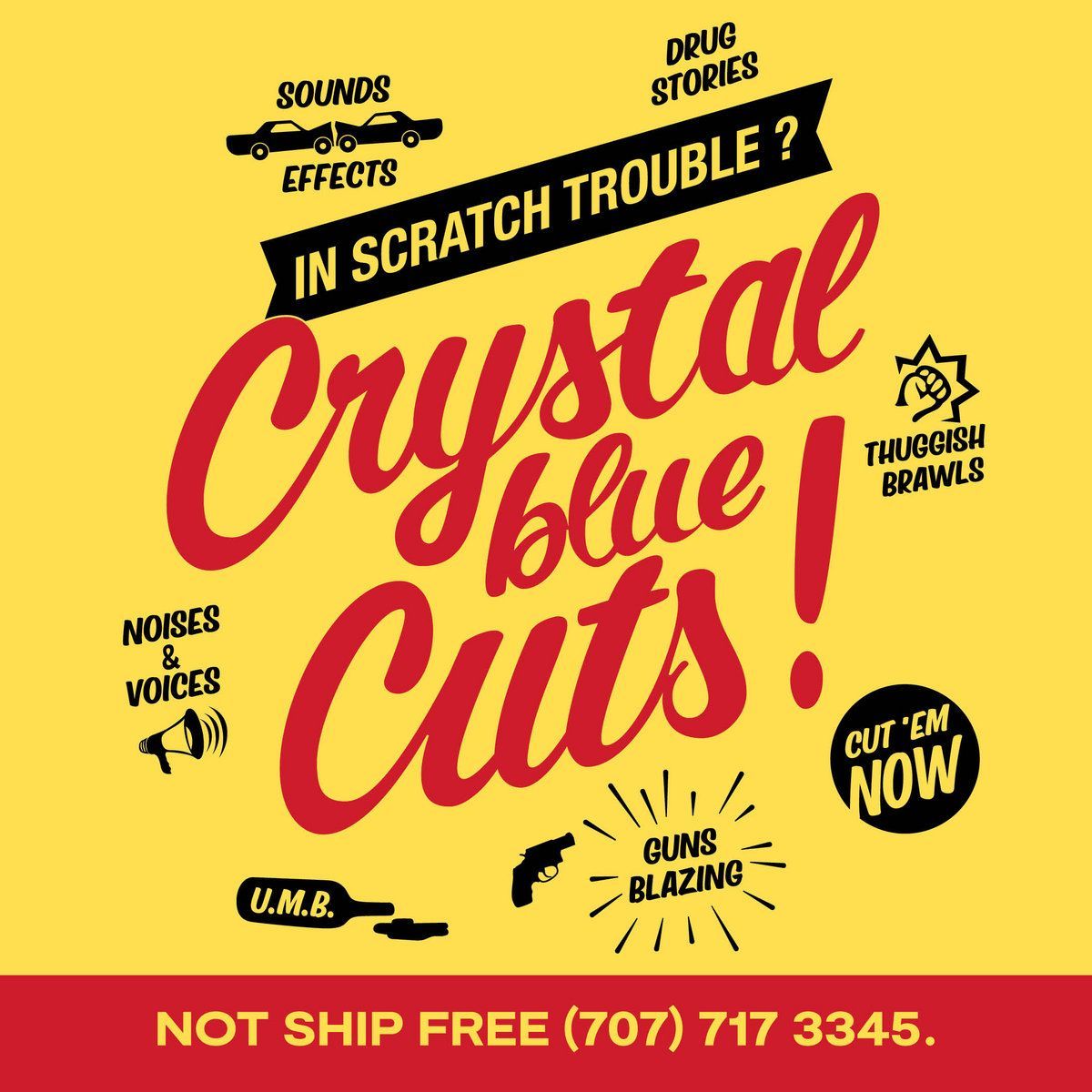 Crystal Blue Cuts 7” Vinyl (Clear Blue) - Import - download card included