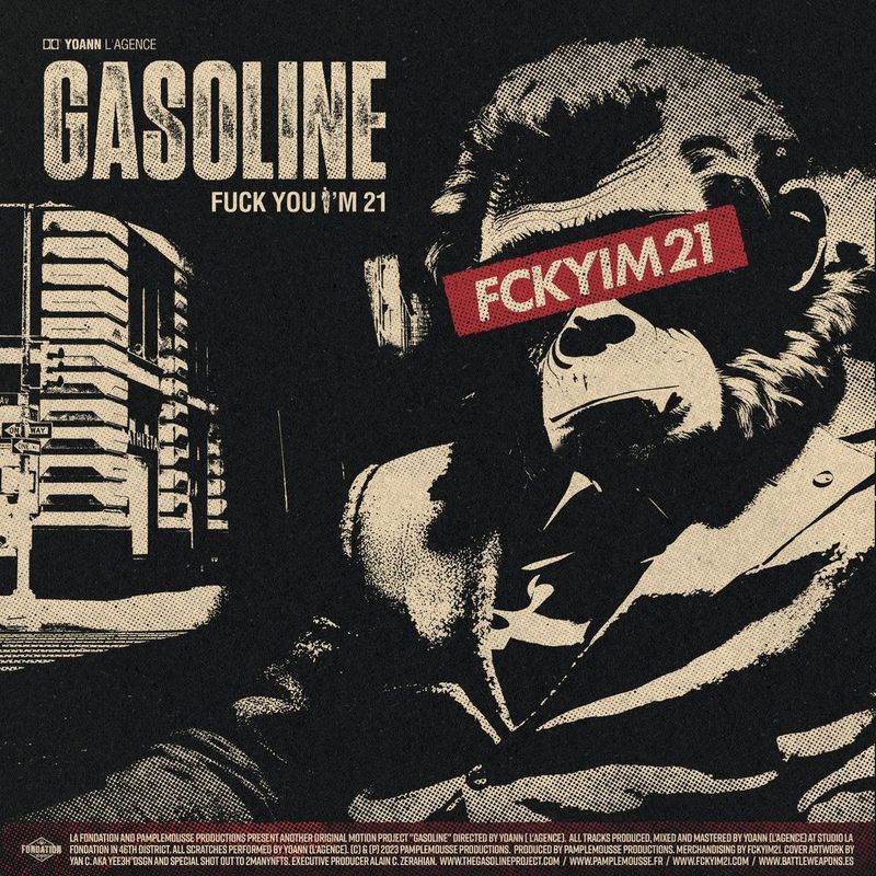 Gasoline – Fuck You I'm 21 7" EP Gold - Import