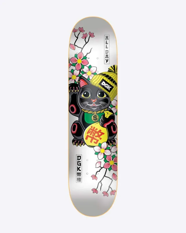 DGK Lucky Cat Deck White 8.25 DGK Lucky Cat Deck White 8.25"