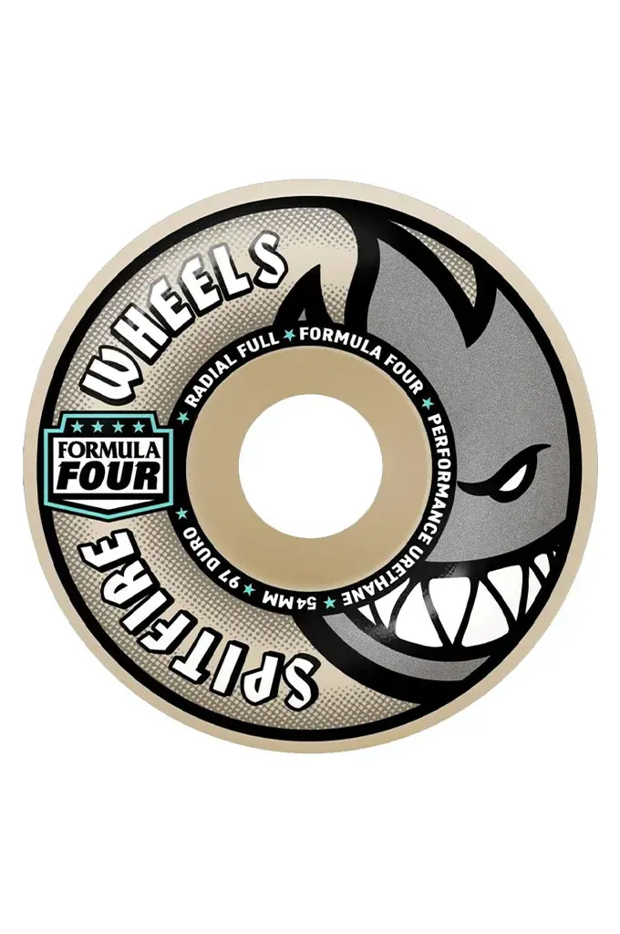 Spitfire F4 97 Radial Full Wheels 54mm - Natural Spitfire F4 97 Radial Full Wheels 54mm - Natural