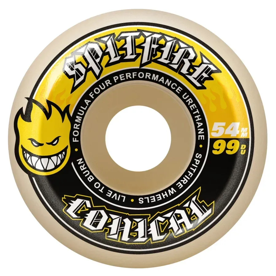 Spitfire Formula Four Conical Wheels 53mm - Natural