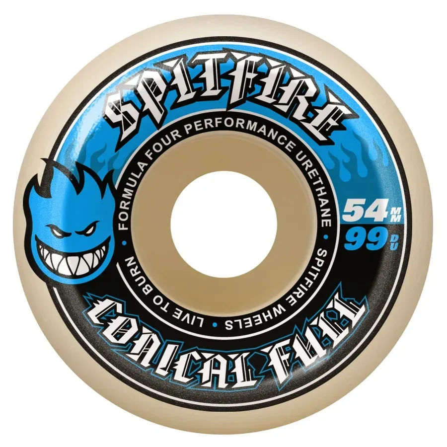 Spitfire Formula Four Conical Full Wheels 52mm - Blue