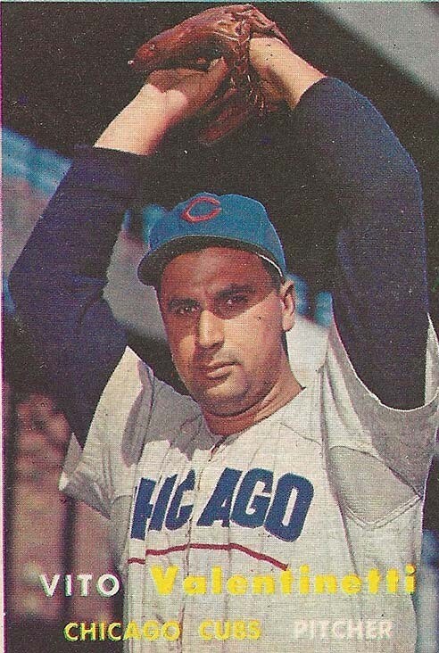 1957 Topps #74 Vito Valentinetti RC