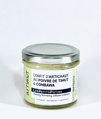 Confit d'artichaut au poivre de Timut & Combawa