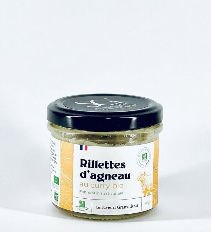 Rillettes d'agneau au curry bio
