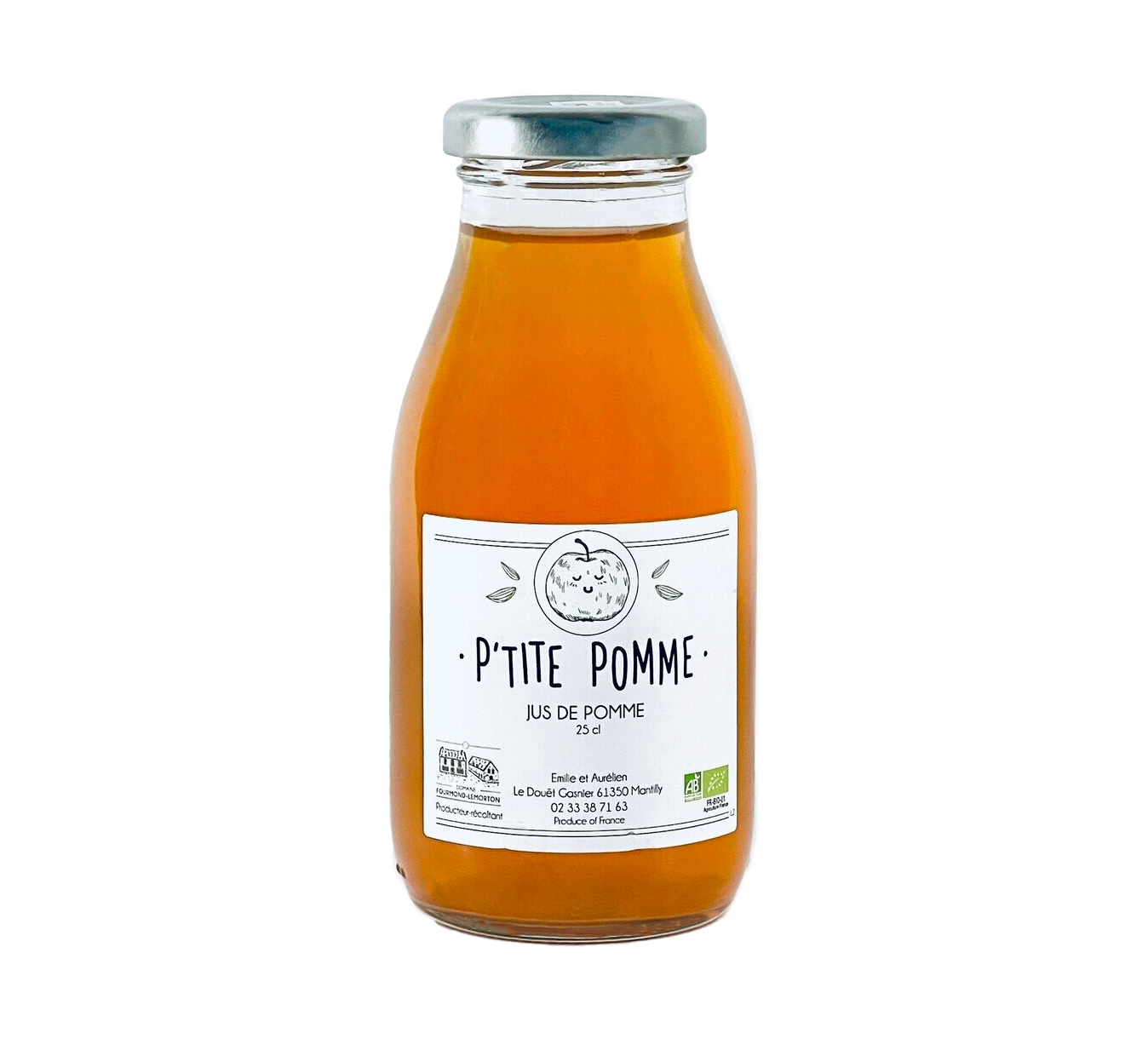 Jus de pomme Bio P'tite Pomme