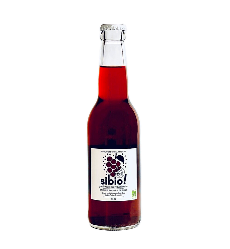 Jus de raisin rouge pétillant Bio