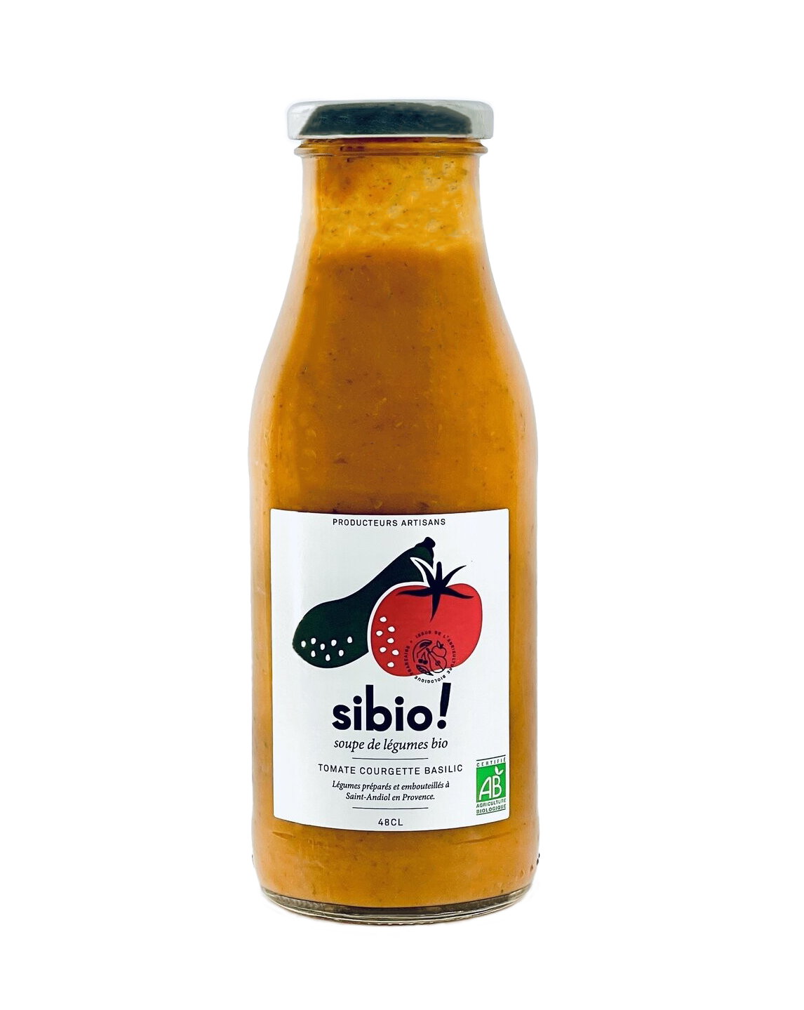 Soupe de Tomate, Courgette, Basilic