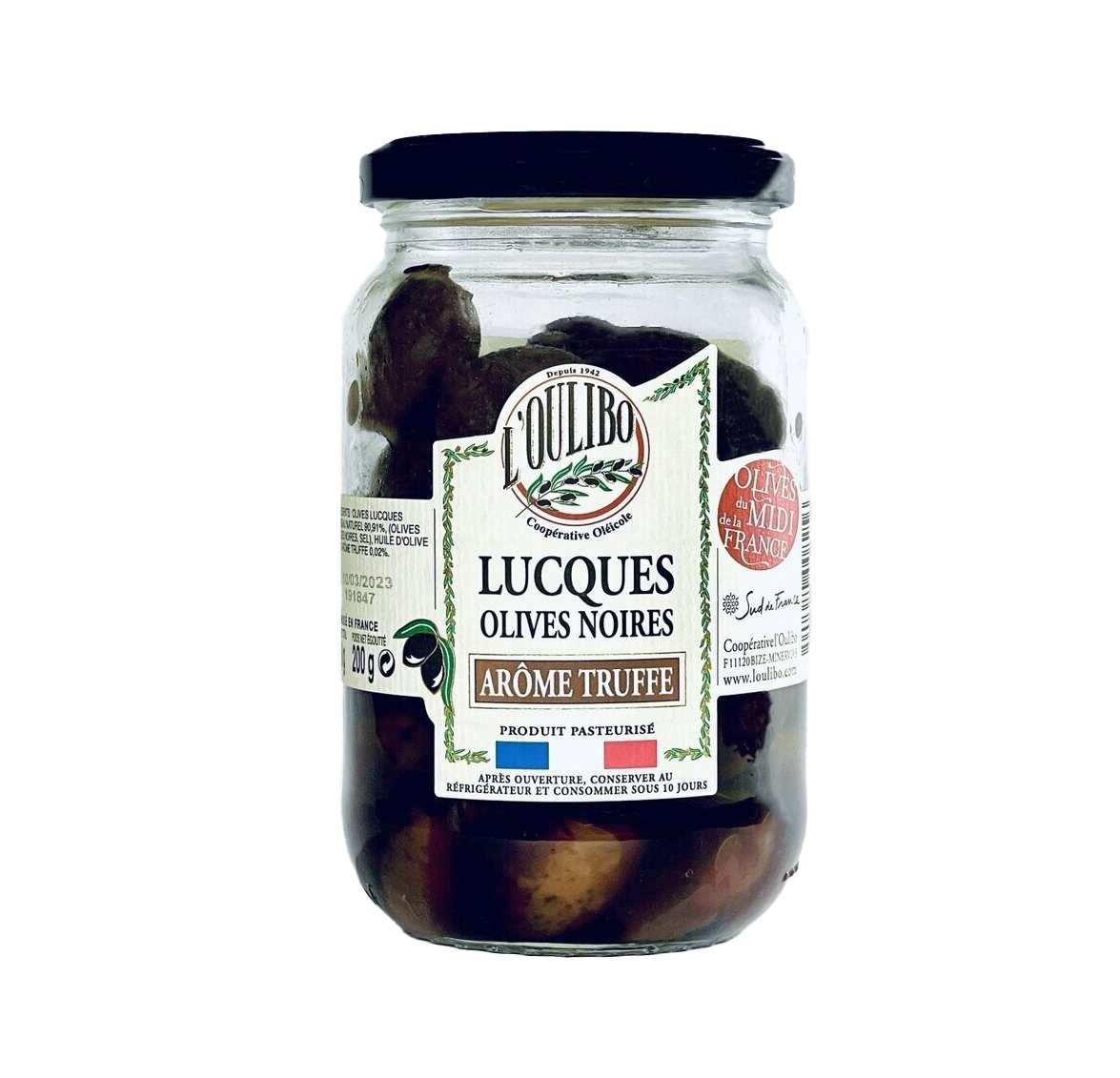 Olives LUCQUES noires arôme truffe