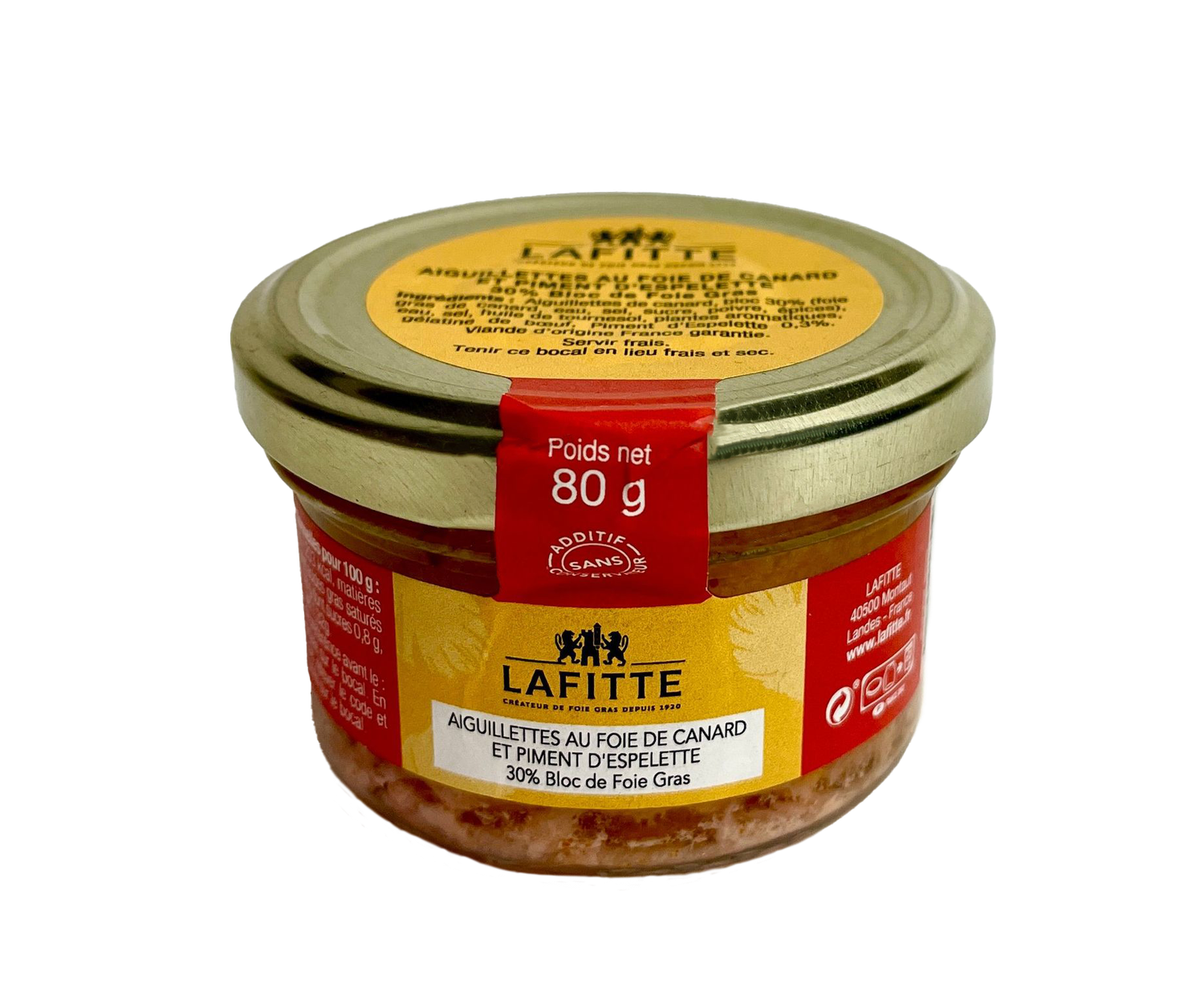 Aiguillettes au Foie Gras de canard et au piment d'Espelette