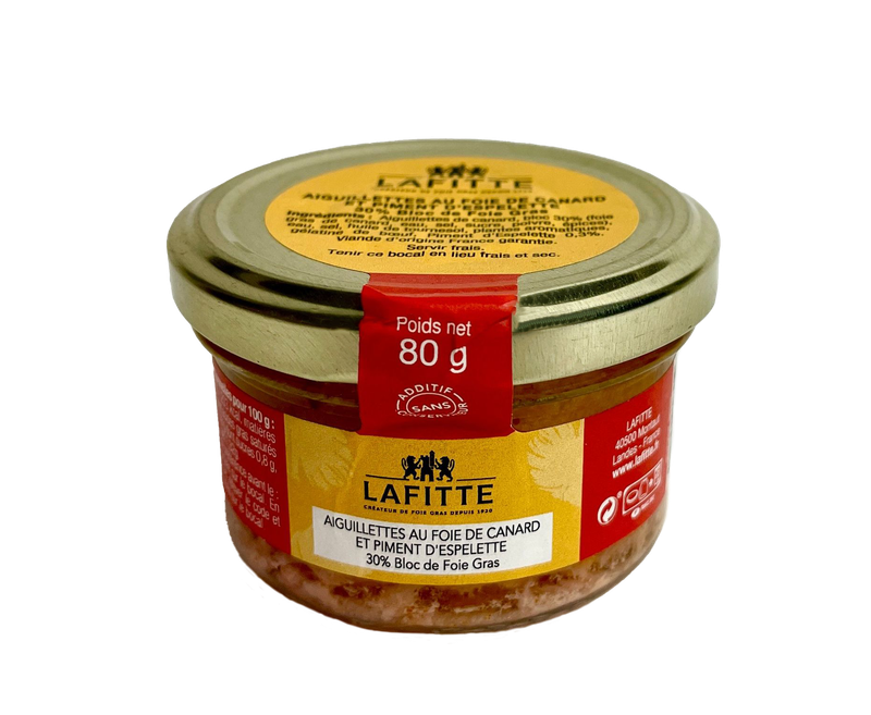 Aiguillettes au Foie Gras de canard et au piment d'Espelette