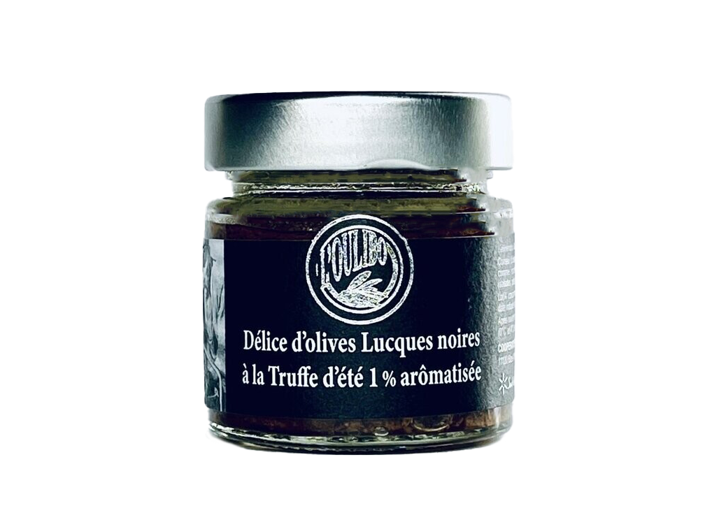 Délice d'olives Lucques noires à la Truffe d'été 1% arômatisée
