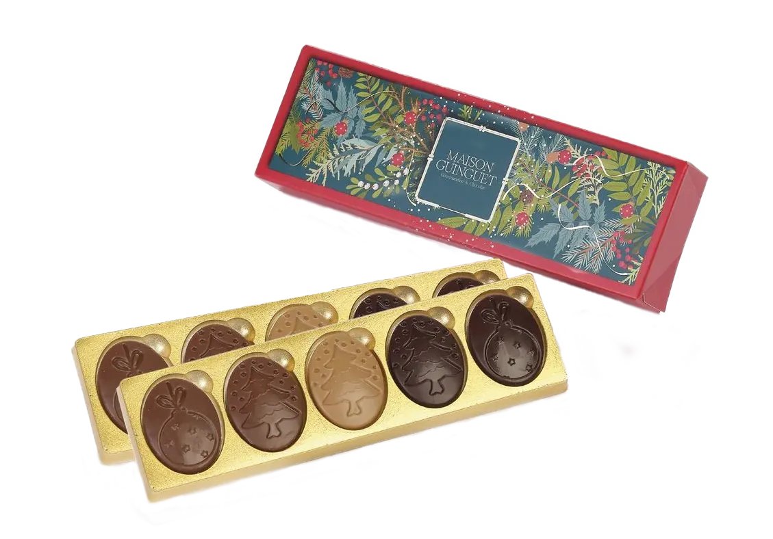 Étui 10 médaillons en chocolat Étui 10 médaillons en chocolat
