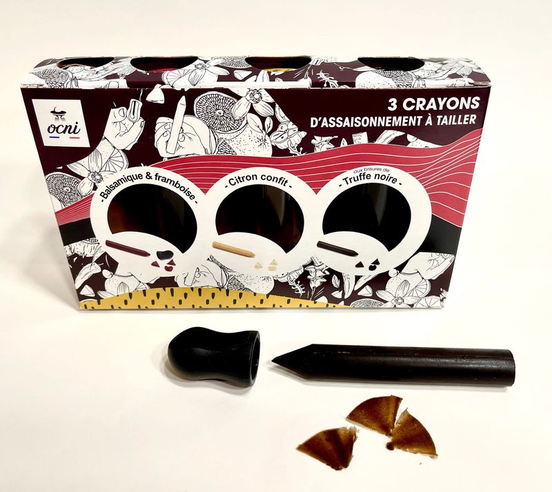Coffret 3 crayons d'assaisonnement