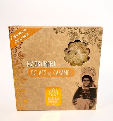 Assortiment de Galettes et Palets bretons aux éclats de caramel Assortiment de Galettes et Palets bretons aux éclats de caramel