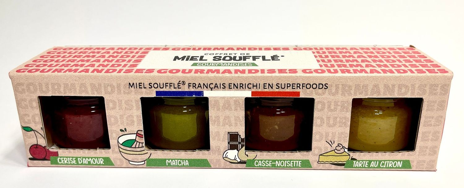 Coffret de 4 miels soufflés® - GOURMANDISES