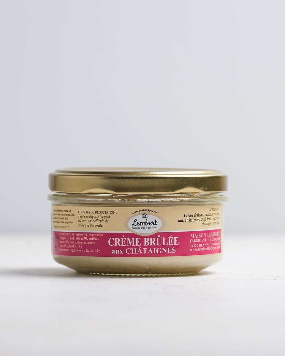 Crème brûlée aux châtaignes