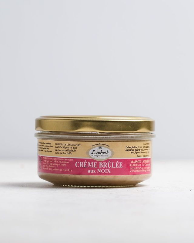 Crème brûlée aux noix