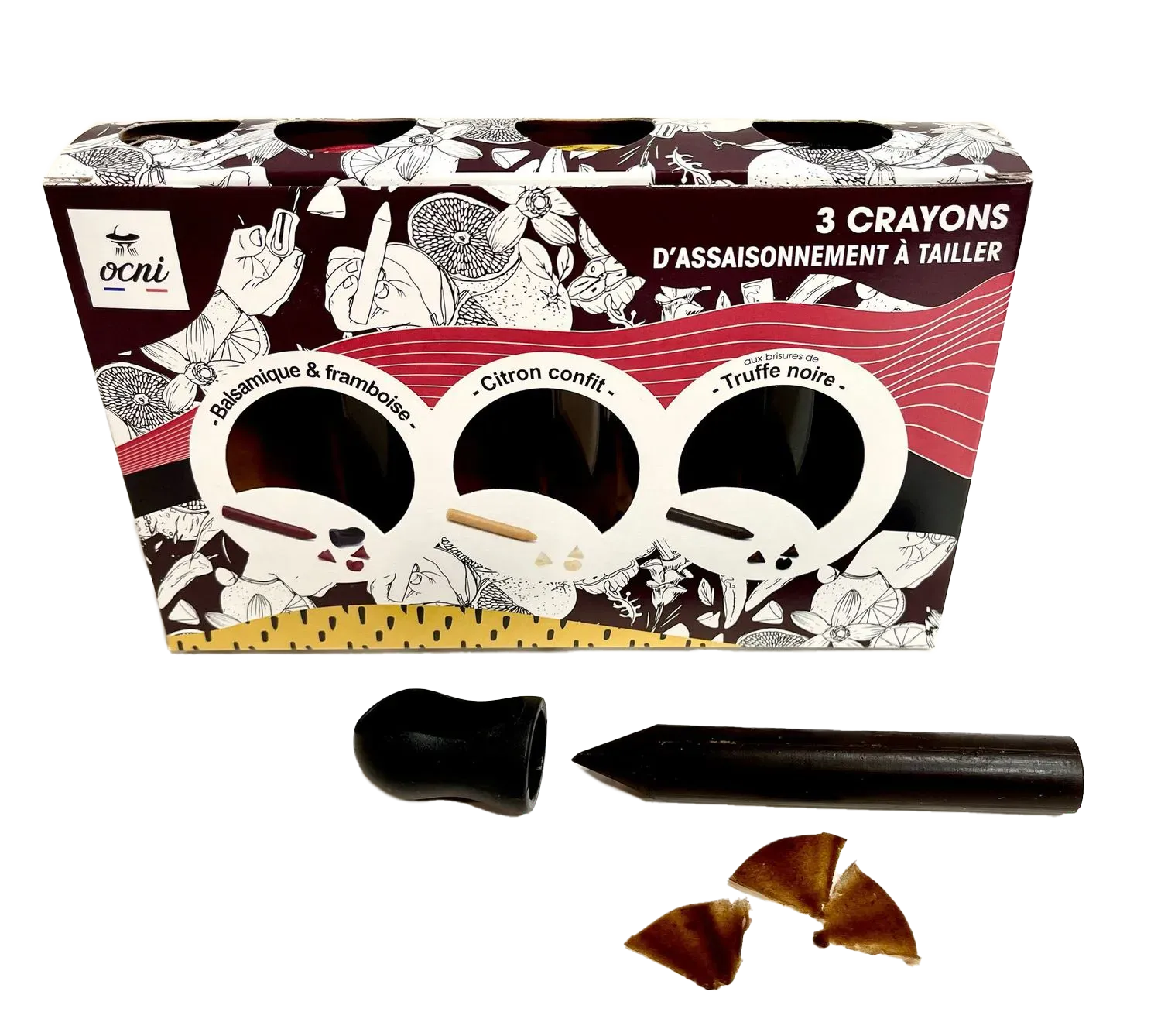 Coffret 3 crayons d'assaisonnement