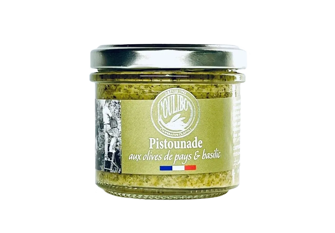 Pistounade aux olives de pays et basilic